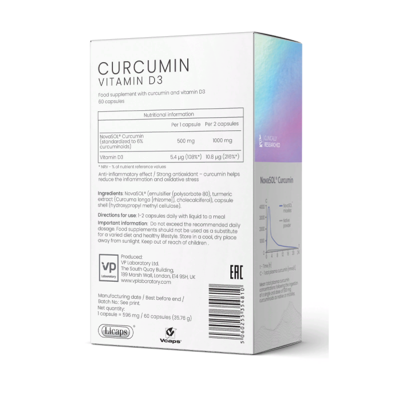 Укрепление иммунитета VPLab Curcumin and Vitamine D3 60 капсул купить укрепление иммунитета vplab curcumin and vitamine d3 60 капсул
