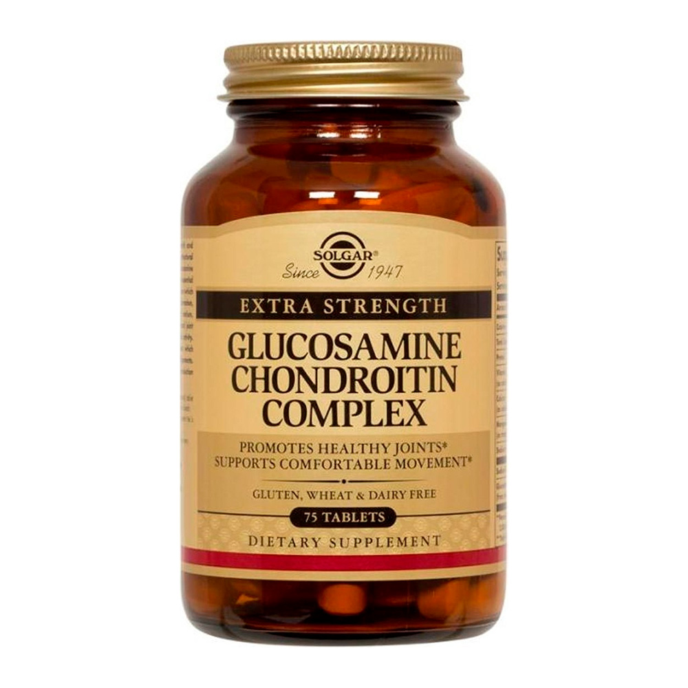 купить комплекс для суставов и связок solgar glucosamine chondroitin complex 75 таблеток