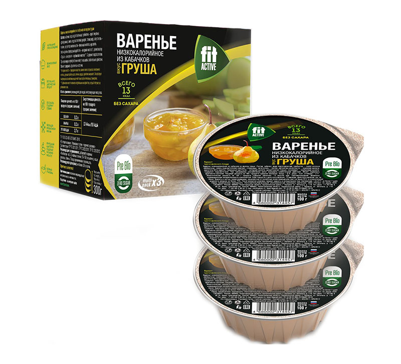 купить варенье из кабачков fitactive 100 г