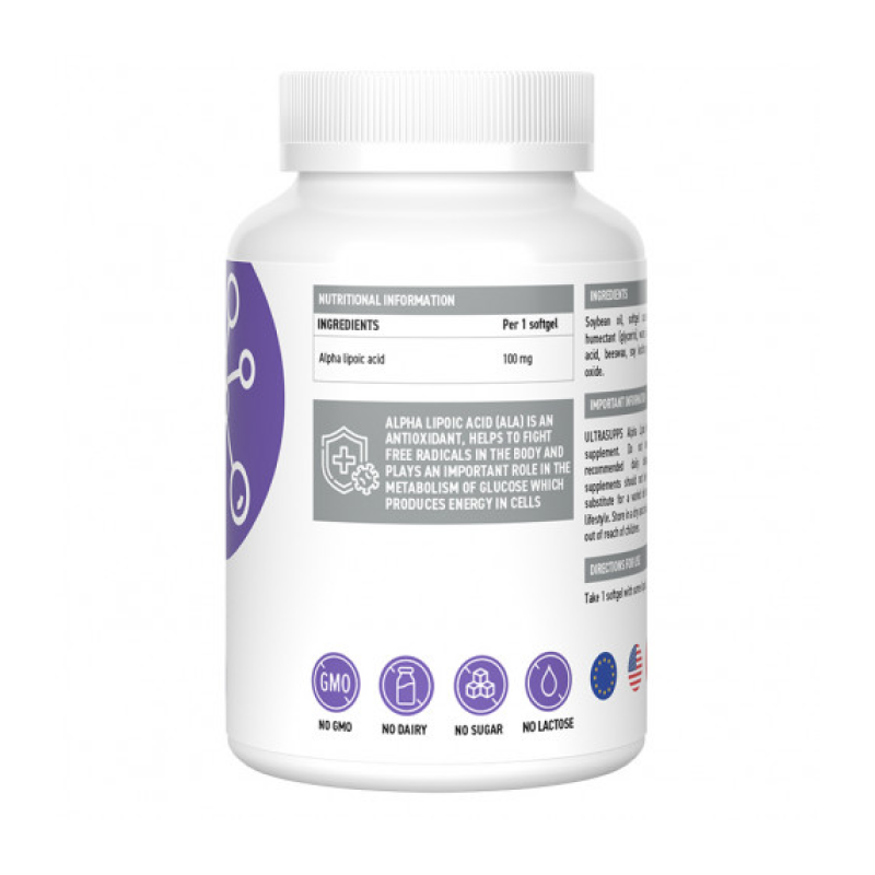 Alpha Lipoic Acid Ultrasupps 30 мягких капс купить alpha lipoic acid ultrasupps 30 мягких капс