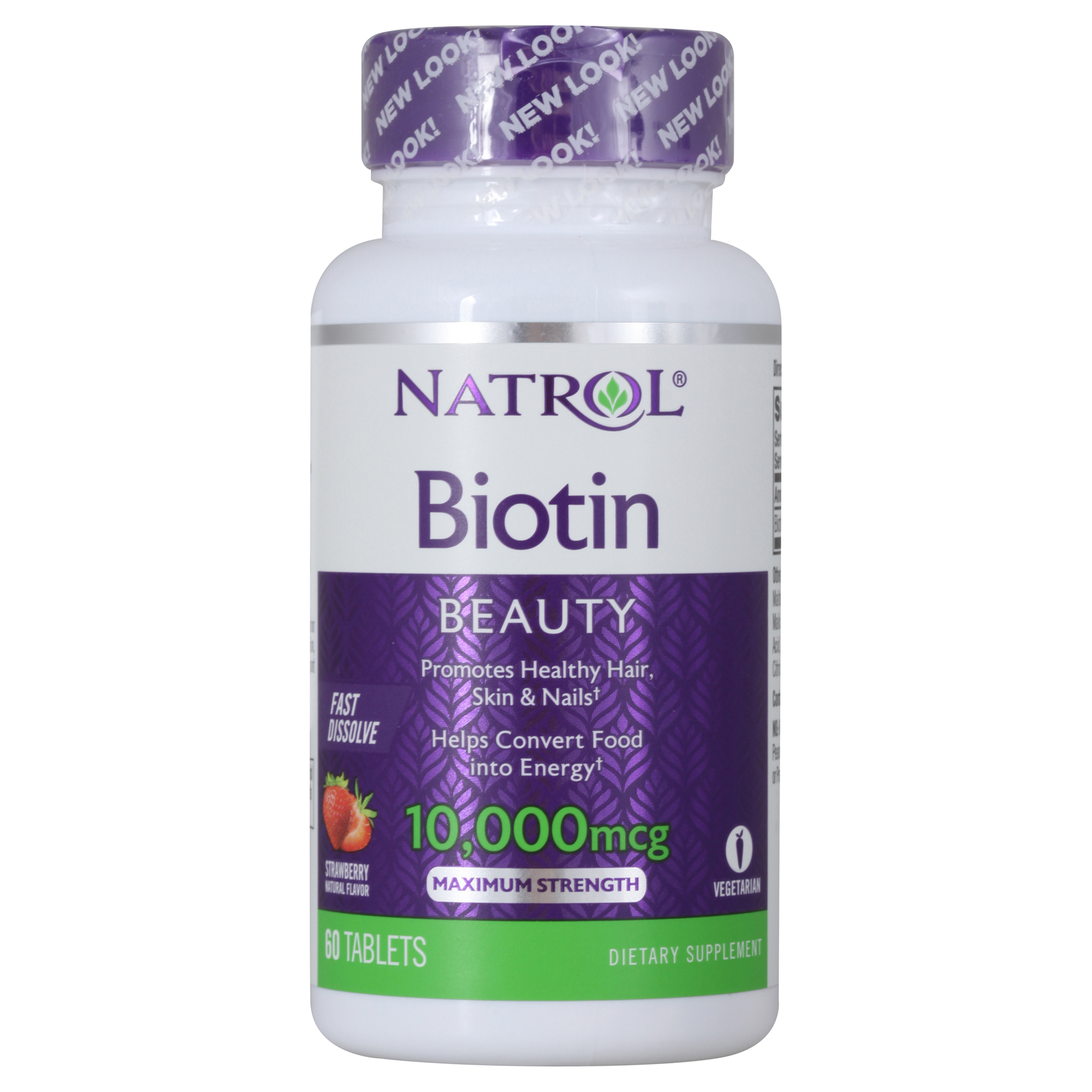 купить витамины natrol biotin 10000 мкг fast dissolve 60 таблеток