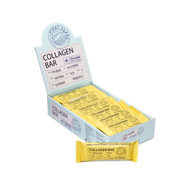 Протеиновые батончики Collagen Bar ProteinRex 27% 18 штук - банан