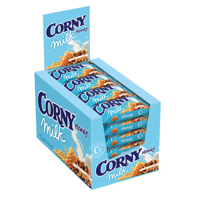 Батончик Злаковый Corny Milk 24*30 г - с молоком и медом Батончик Злаковый Corny Milk 24*30 г - с молоком и медом