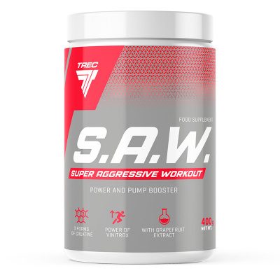Предтренировочный комплекс Trec Nutrition S.A.W. (SAW) 400 г, вкус: черная смородина-лимон Предтренировочный комплекс Trec Nutrition S.A.W. (SAW) 400 г, вкус: черная смородина-лимон
