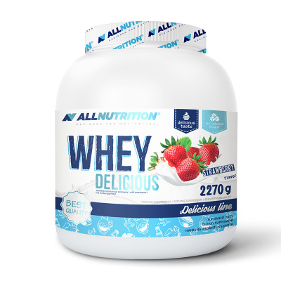 Протеин ALLNUTRITION Whey Delicious 2270 г, вкус: клубника