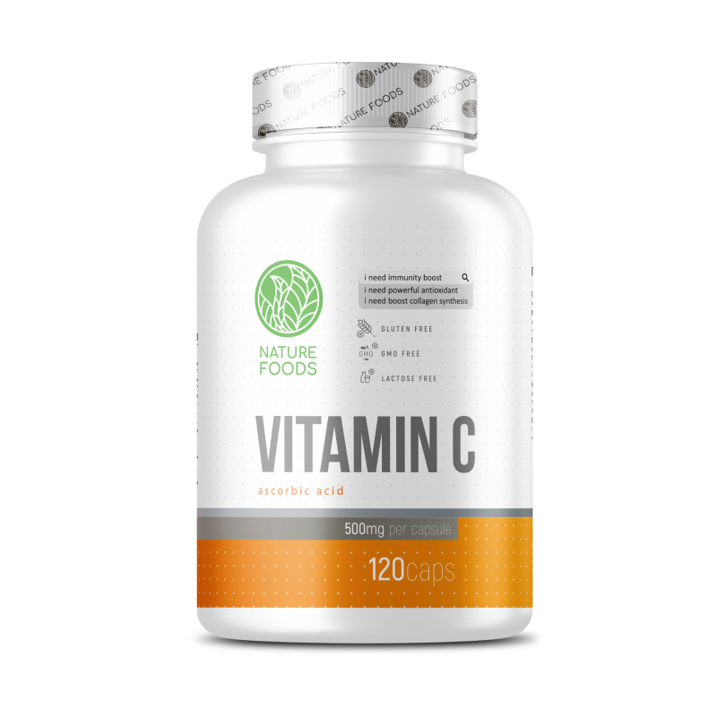 купить витамины nature foods vitamin c 120 капсул