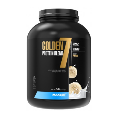 Протеин Maxler Golden7 Protein Blend 2270 г ваниль