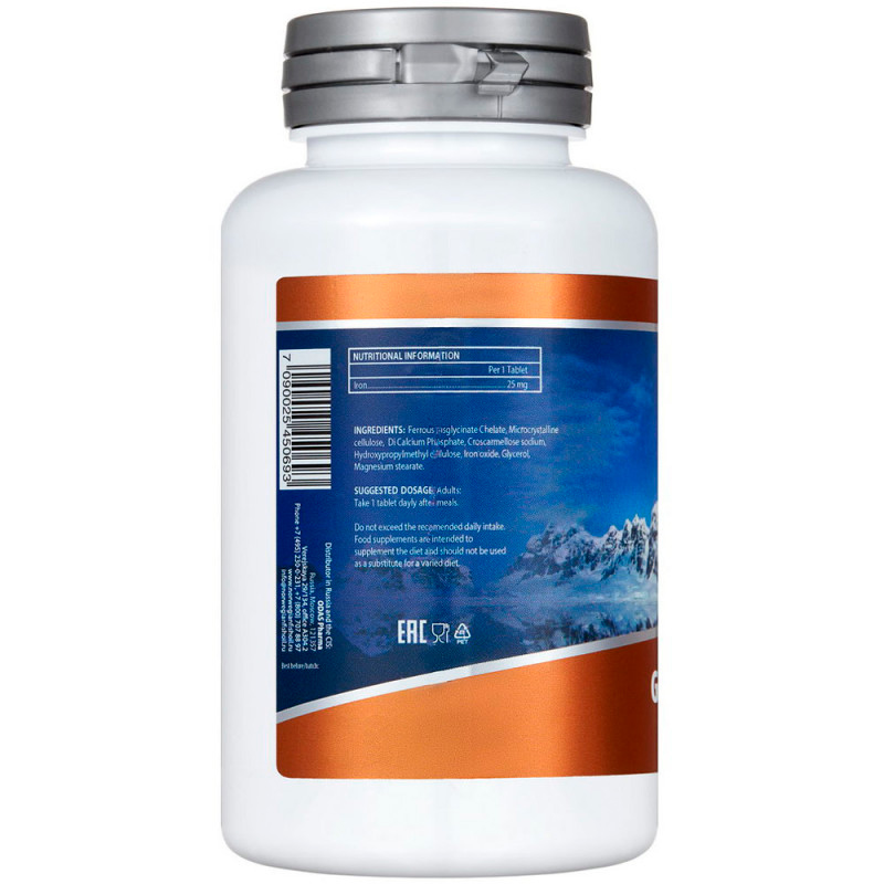 Минерал NORWEGIAN Fish Oil Gentle Iron 25 мг, 100 таблеток купить минерал norwegian fish oil gentle iron 25 мг, 100 таблеток