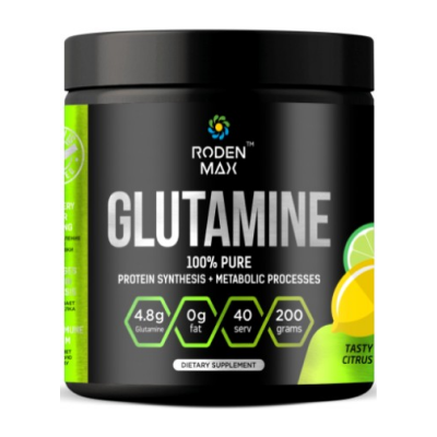 Аминокислоты Roden Max Glutamine 200 г - цитрус