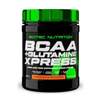 Аминокислоты Scitec Nutrition BCAA+Glutamine Xpress 300 г, вкус: лонгайленд Аминокислоты Scitec Nutrition BCAA+Glutamine Xpress 300 г, вкус: лонгайленд