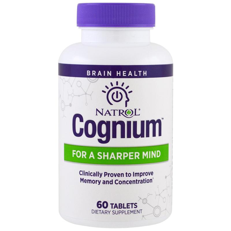 Добавка для здоровья мозга Natrol Cognium 60 таблеток купить добавка для здоровья мозга natrol cognium 60 таблеток