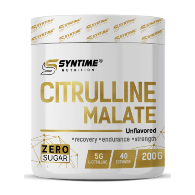 Аминокислота Syntime Nutrition Citruline Malate 200 г - без вкуса Аминокислота Syntime Nutrition Citruline Malate 200 г - без вкуса