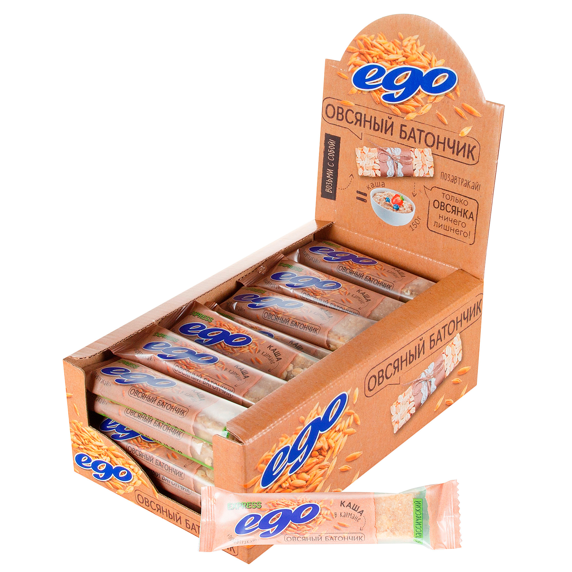 купить овсяные батончики ego express 35 г