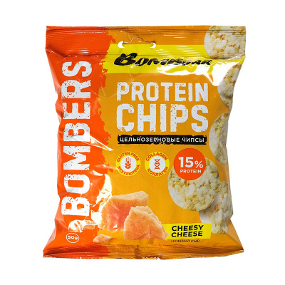 Чипсы BOMBBAR Protein Chips 50 г - нежный сыр