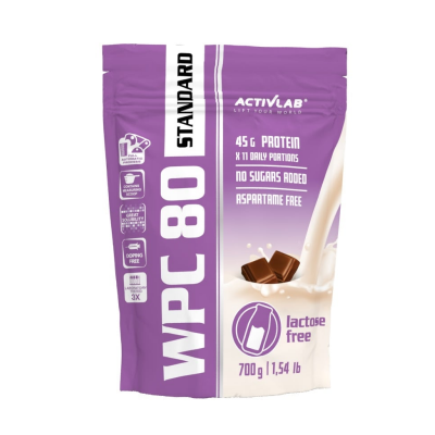 Сывороточный протеин ActivLab WPC 80 Standard (lactose free) 700 грамм шоколад