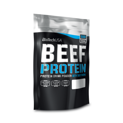 Говяжий протеин BioTech Beef Protein 500 г клубника