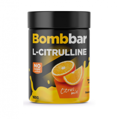 Цитруллин Bombbar Pro L-Сitrulline 165 г - цитрус микс Цитруллин Bombbar Pro L-Сitrulline 165 г - цитрус микс