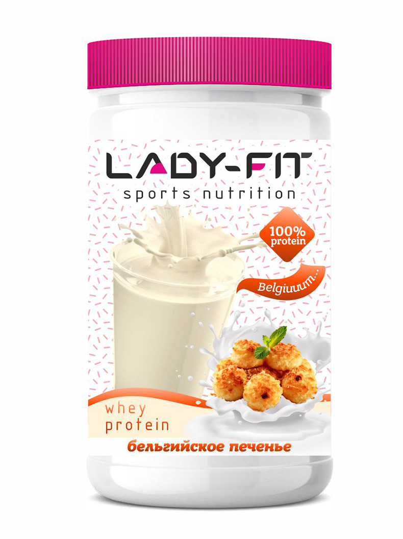 купить сывороточный протеин lady-fit whey protein, 900 г