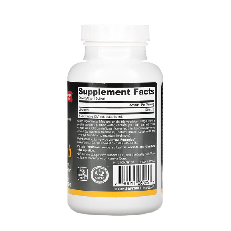 Коэнзим Q10 Jarrow Formula Ubiquinol QH Absorb 100 мг 120 капсул купить коэнзим q10 jarrow formula ubiquinol qh absorb 100 мг 120 капсул