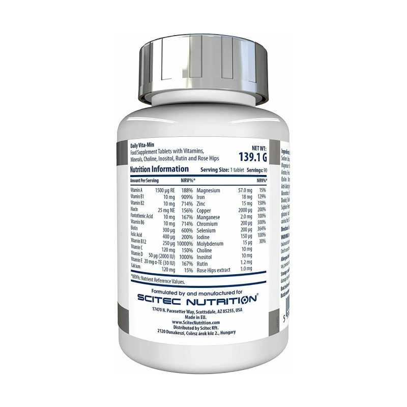 купить витаминно-минеральный комплекс daily vita-min scitec nutrition 90 таблеток