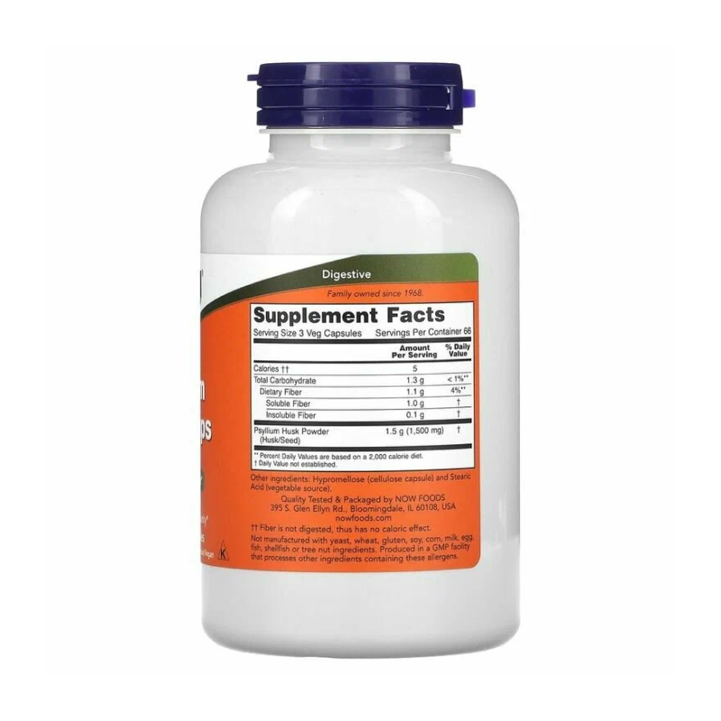 Специальный препарат NOW Psyllium Husk 500 мг 200 Вег.капсул купить специальный препарат now psyllium husk 500 мг 200 вег.капсул