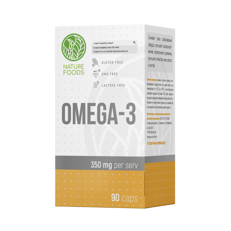 Омега-жиры Nature Foods Omega-3 90 капсул купить омега-жиры nature foods omega-3 90 капсул