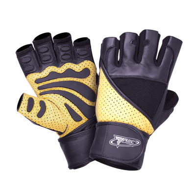 Перчатки Power Max #06 (L) - черно-желтые Перчатки Power Max #06 (L) - черно-желтые