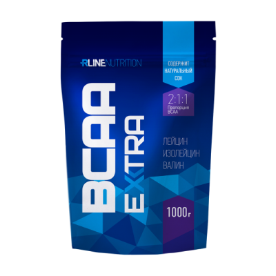 Аминокислоты RLine BCAA Extra 2:1:1 1000 г ананас Аминокислоты RLine BCAA Extra 2:1:1 1000 г ананас