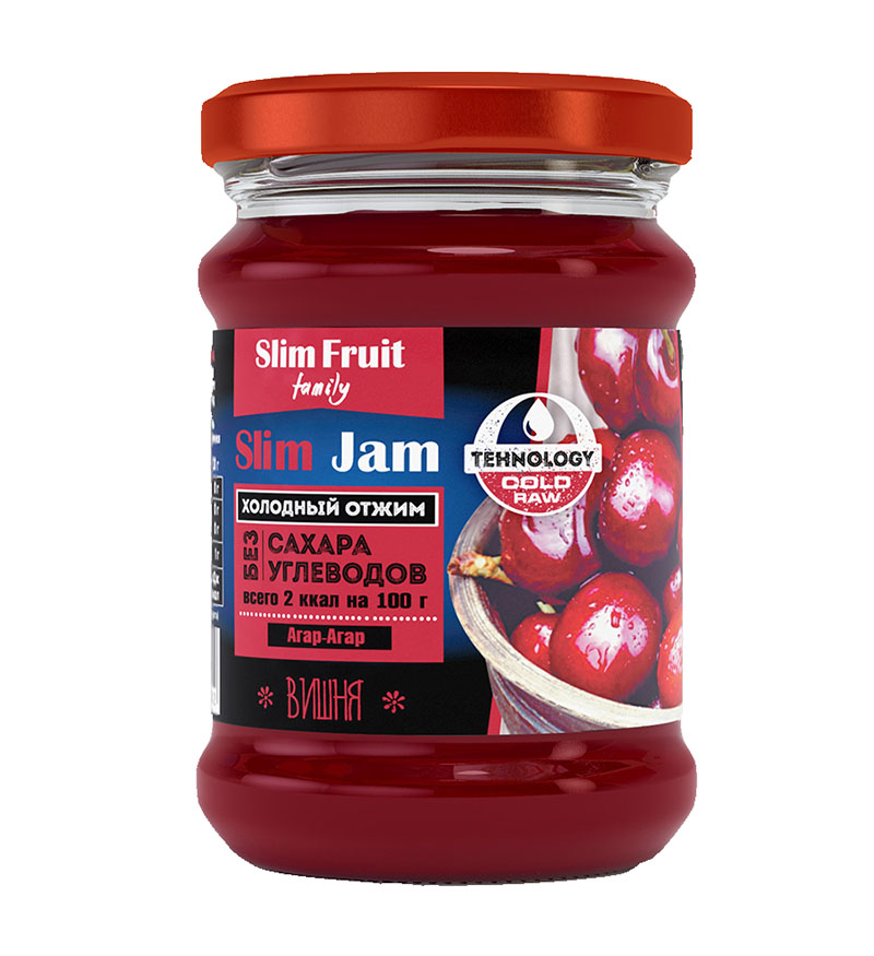 Slim Jam без сахара 250 мл - вишня
