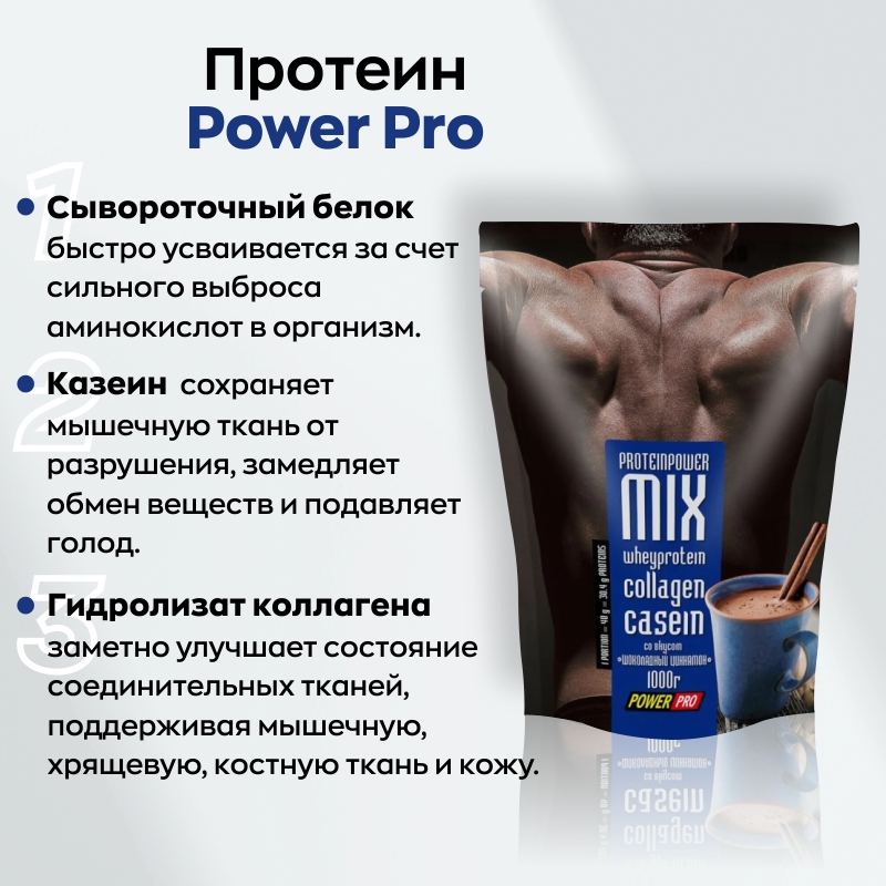 купить протеин power pro mix whey protein 1000 г