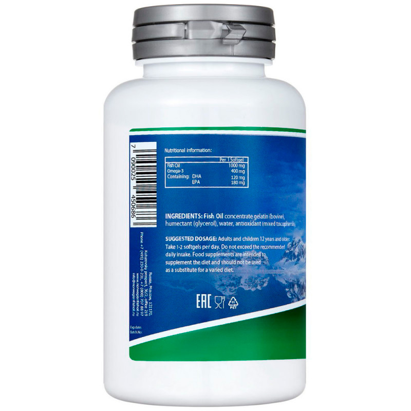 Омега-жиры NORWEGIAN Fish Oil Omega-3 1000 мг 60 капсул  купить омега-жиры norwegian fish oil omega-3 1000 мг 60 капсул