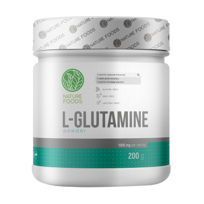 Глютамин Nature Foods Glutamine 200 г тропический пунш