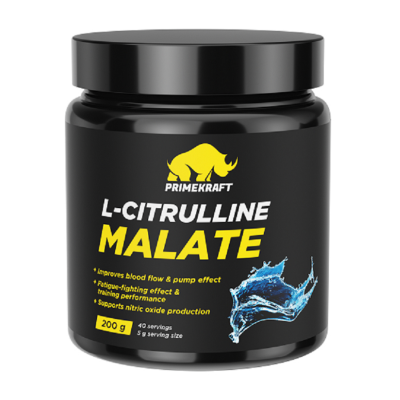 Аминокислоты Prime-Kraft L-Citrulline Malate pure 200 г - нейтральный Аминокислоты Prime-Kraft L-Citrulline Malate pure 200 г - нейтральный
