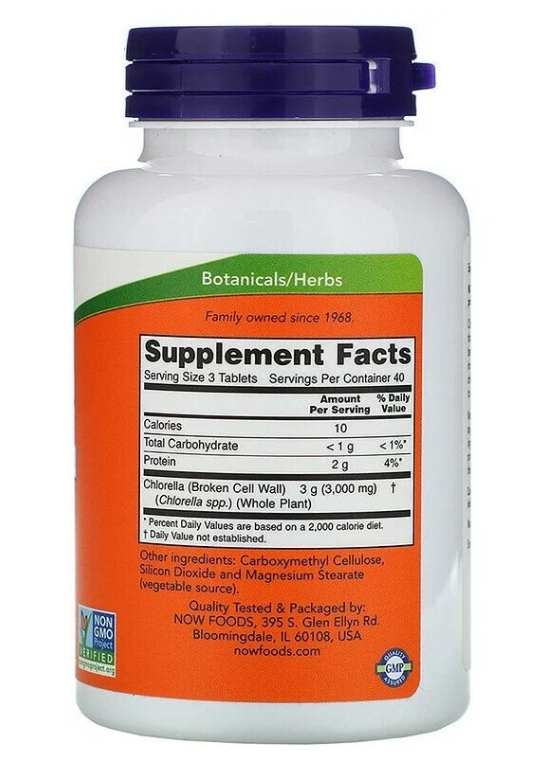 купить иммунномодулятор now foods chlorella 1000 mg 120 таблеток