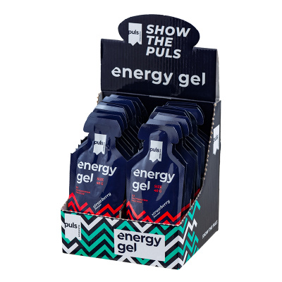 Энергетический гель Puls Nutrition Energy gel 40 г 24 штук, вкус: клубника Энергетический гель Puls Nutrition Energy gel 40 г 24 штук, вкус: клубника