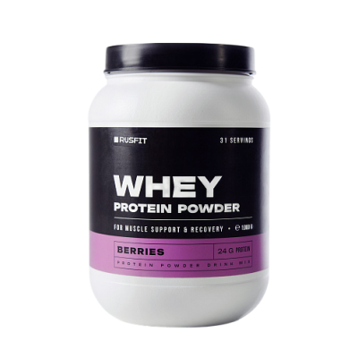 Протеин Rusfit Whey Protein Powder 1000 г - лесные ягоды