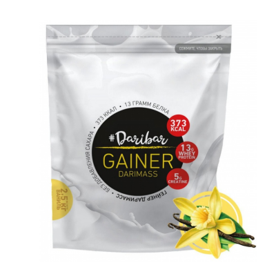 Гейнер Dari Bar Gainer DariMass 2500 г клубника