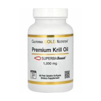 Омега-жиры California Gold Nutrition Premium Krill Oil 1,000 мг 60 мягких капсул Омега-жиры California Gold Nutrition Premium Krill Oil 1,000 мг 60 мягких капсул