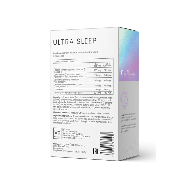 Добавка для сна VPLab Ultra Sleep 60 капсул купить добавка для сна vplab ultra sleep 60 капсул