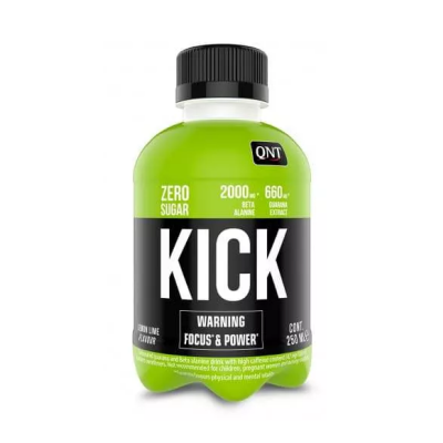 Энергетик QNT KICK power drink 250 мл лимон-лайм