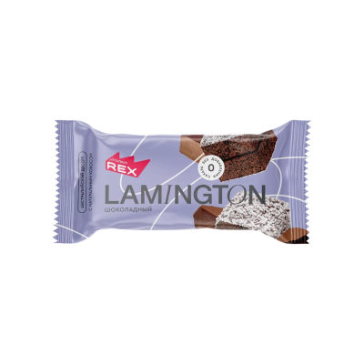Protein Rex Ламингтон протеиновое 8*50 г - шоколадный