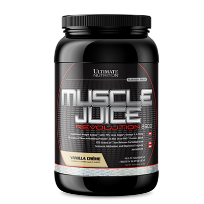 Гейнер Ultimate Nutrition Muscle Juice Revolution 2600 2120 грамм, вкус: ваниль