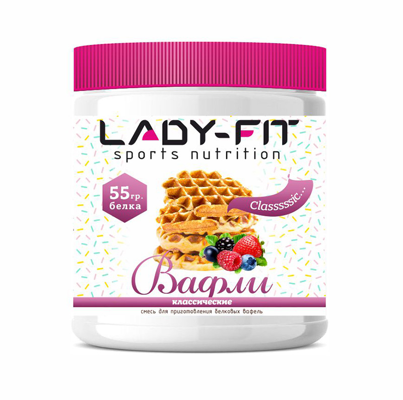 купить вафли lady-fit (cмесь для приготовления) 250 г