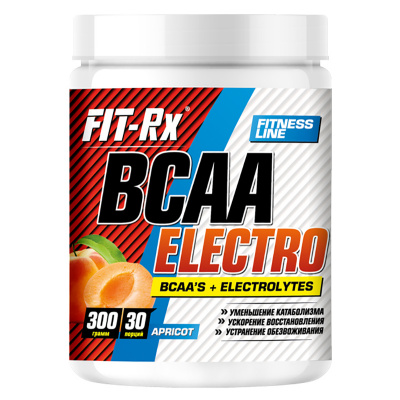Аминокислоты FIT-Rx BCAA Electro 300 г абрикос