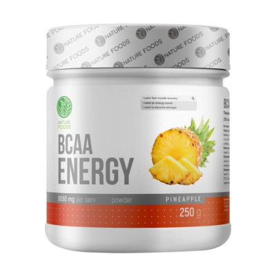 Аминокислоты Nature Foods BCAA Energy 250 г - ананас  Аминокислоты Nature Foods BCAA Energy 250 г - ананас