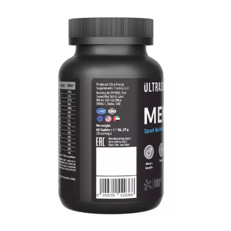 купить витаминно-минеральный комплекс ultrasupps men's multivitamin 60 каплет