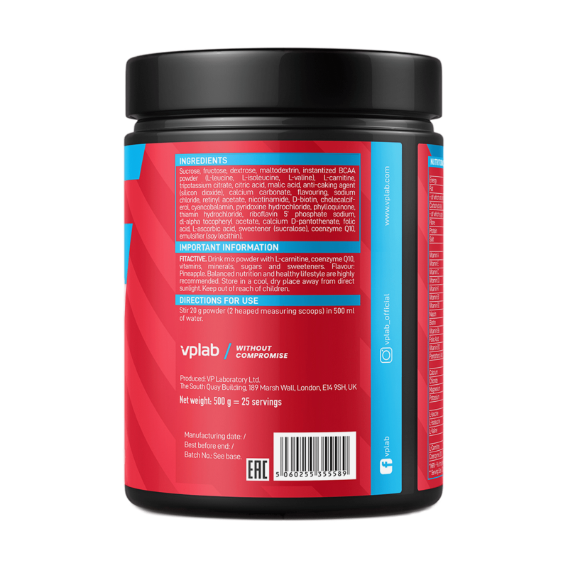 Изотоник VPLab FitActive Isotonic Drink 500 г тропик