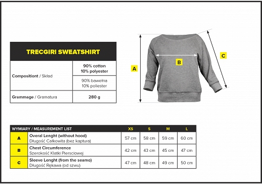 Толстовка женская без капюшона Trec Wear Trecgirl (01) 1 шт купить толстовка женская без капюшона trec wear trecgirl (01) 1 шт