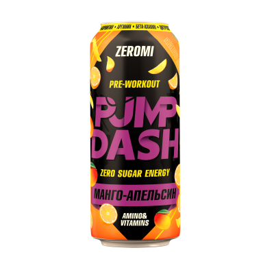 Напиток ZEROMI PMP DASH 500 мл манго-апельсин
