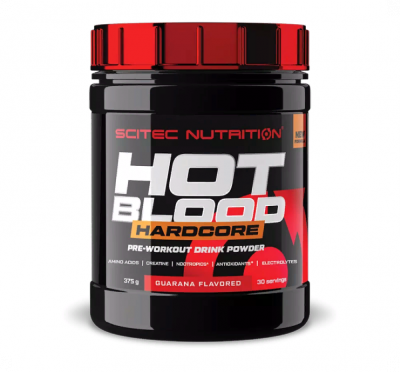 Предтренировочный комплекс Scitec Hot Blood Hardcore 375 г - Розовый лимонад Предтренировочный комплекс Scitec Hot Blood Hardcore 375 г - Розовый лимонад